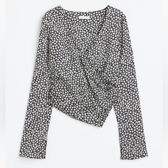 Satin Wrap Blouse - Picture 1 of 5